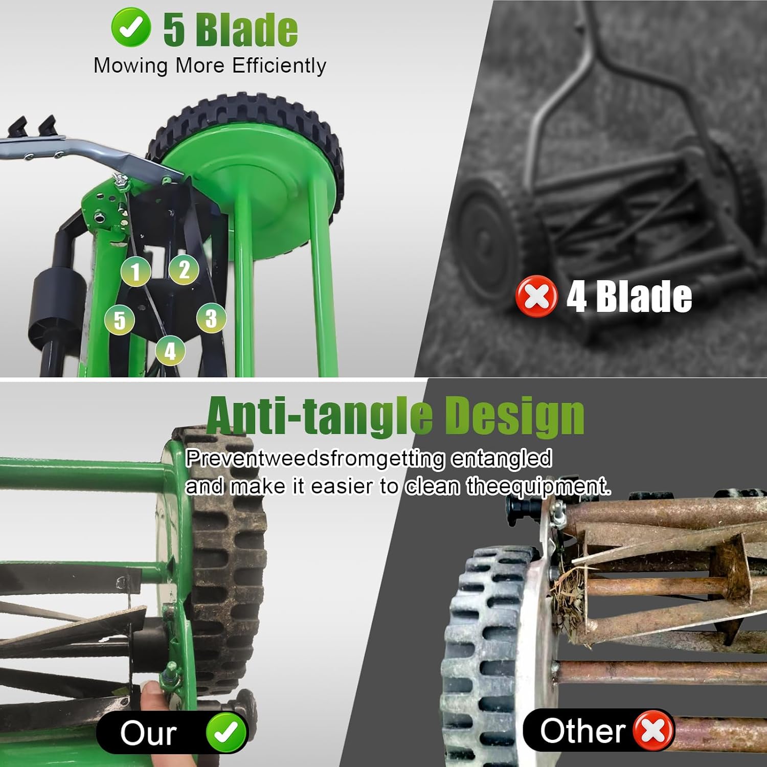 LawnGreen™ Tondeuse à gazon avec télécommande